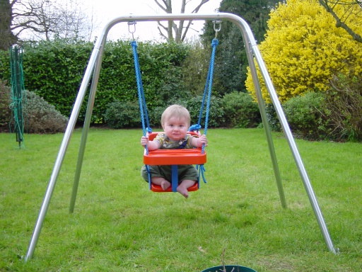 Robert loves his swing