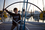 On-board in Haslar marina