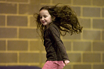 Trampolining at Milly and Ethan's party